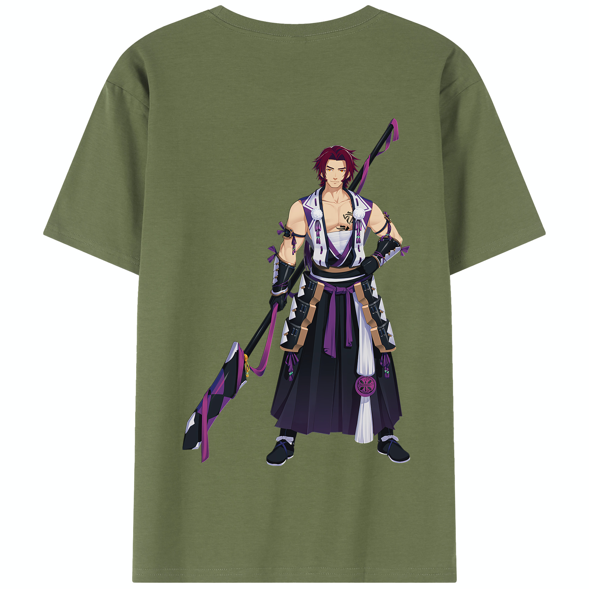 （画像用） 刀剣乱舞 Touken Ranbu 綿100％半袖Tシャツ（背面プリント）